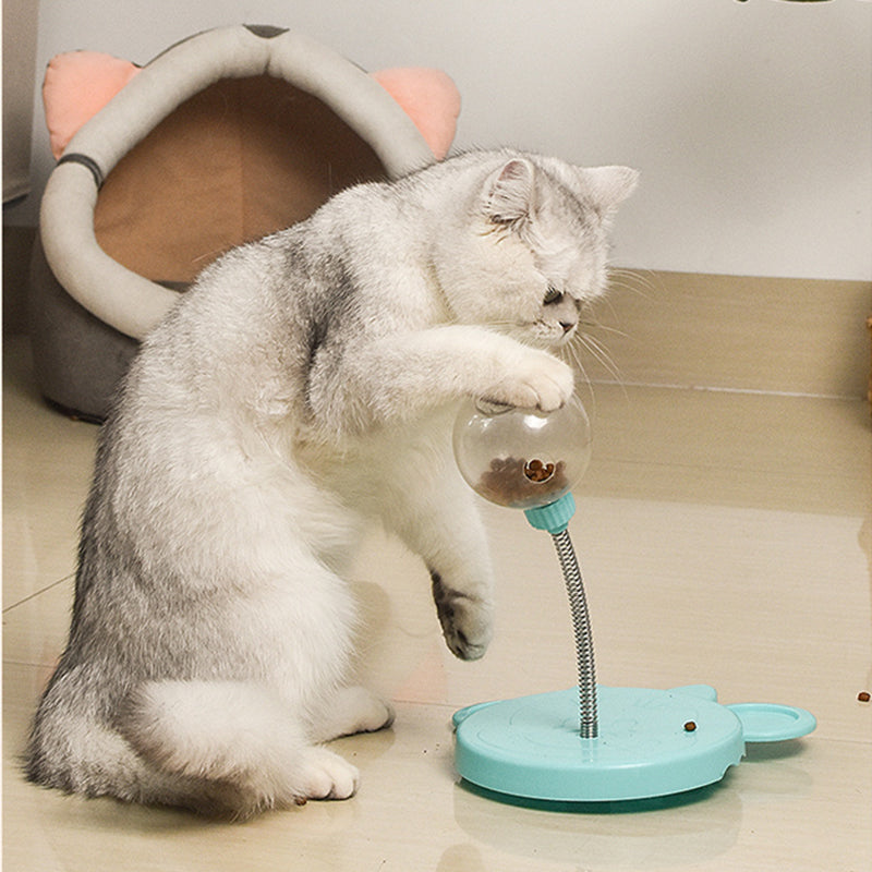 Wobble Treat Tumbler: Slow Feeder Toy for Cats & Dogs