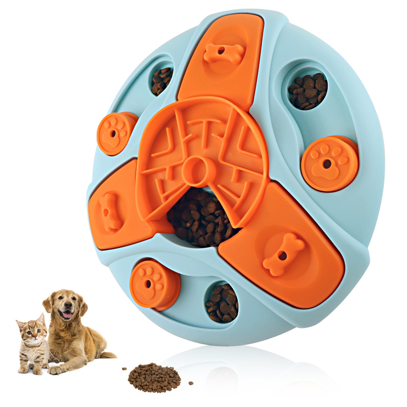 Dog Puzzle Feeder Toy - Slow Feeder Bowl That Boosts IQ
