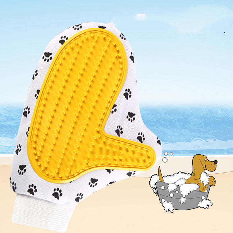 Pet Grooming Glove – Gentle Deshedding for Cats & Dogs