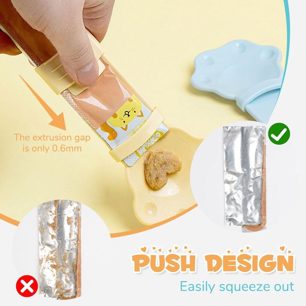 Cat Treat Spoon for Churu & Lickable Treats (No-Mess)