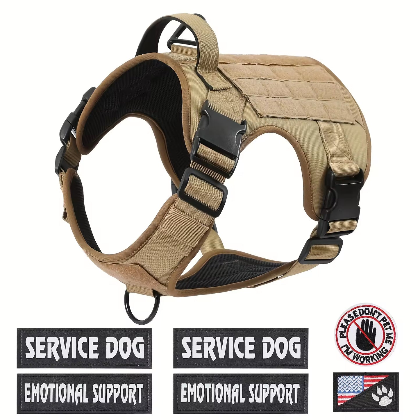Tactical Dog Harness Vest — Reflective, No-Pull Adventure Gear