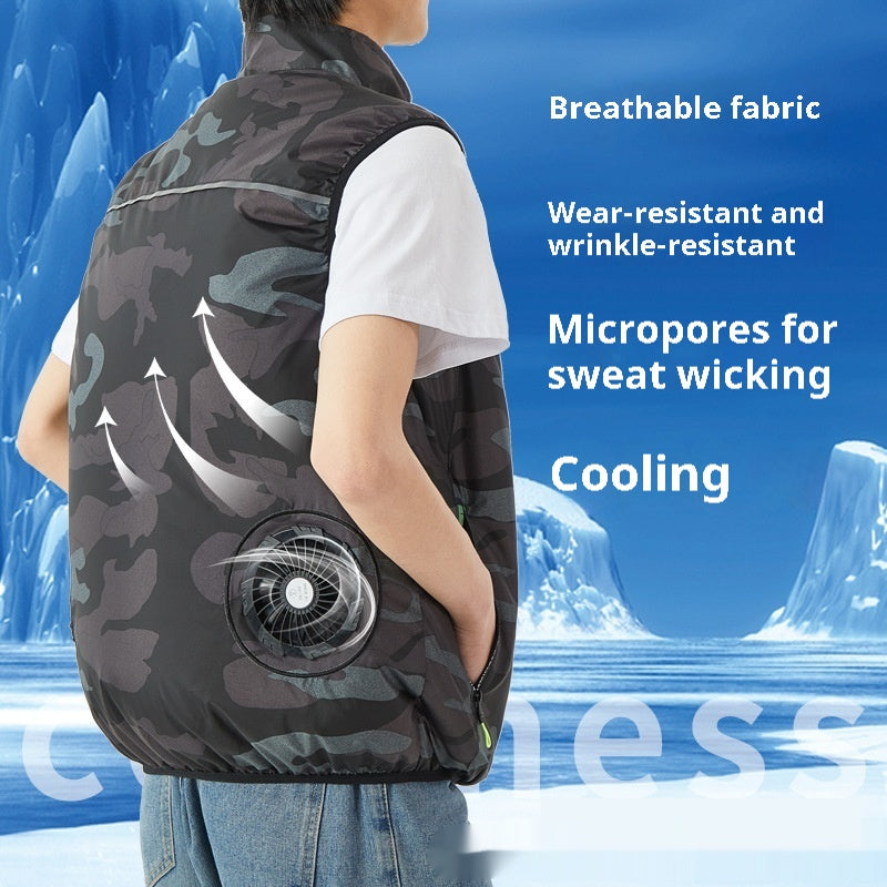 Summer Cooling Fan Jacket for Outdoor Adventures with Your Dog