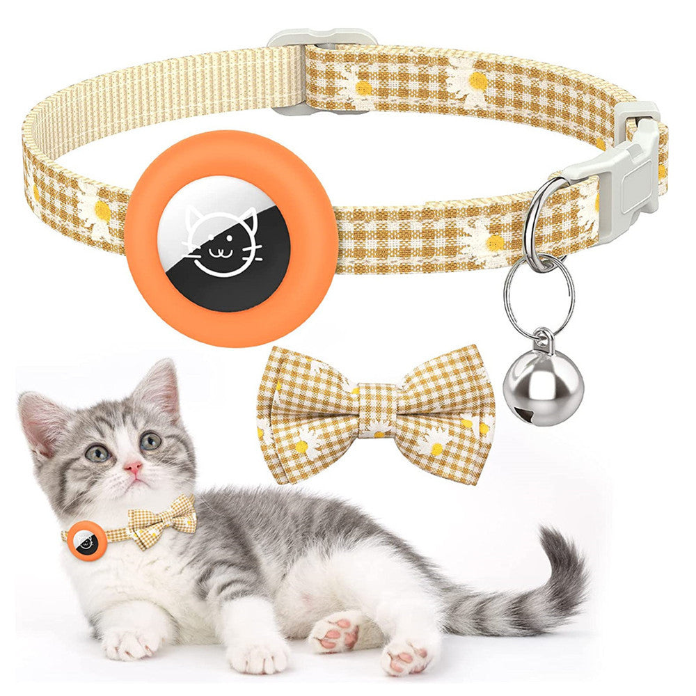 Additional view of Plaid Bow Dog & Cat Collar — Adorable Everyday Charm