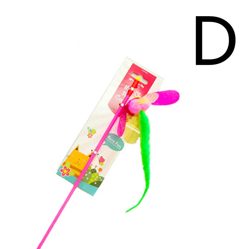 Interactive Cat Wand Toy with Animal-Shape Teaser