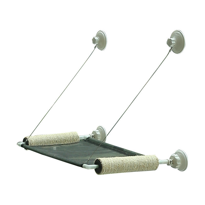 Window Cat Hammock — Suction Cup Sunbathing Perch & Bed