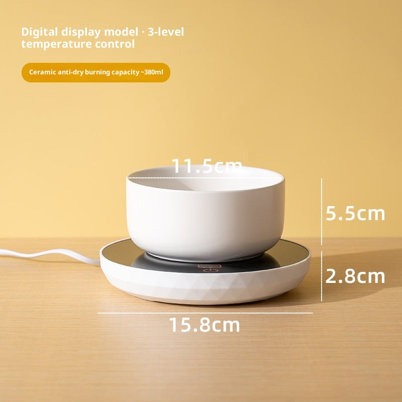 Heated Cat Water Bowl — Ceramic Constant-Temp Drinking Dish