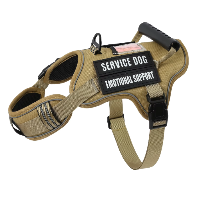 Tactical No-Pull Dog Harness with Control Handle & Reflective Trim