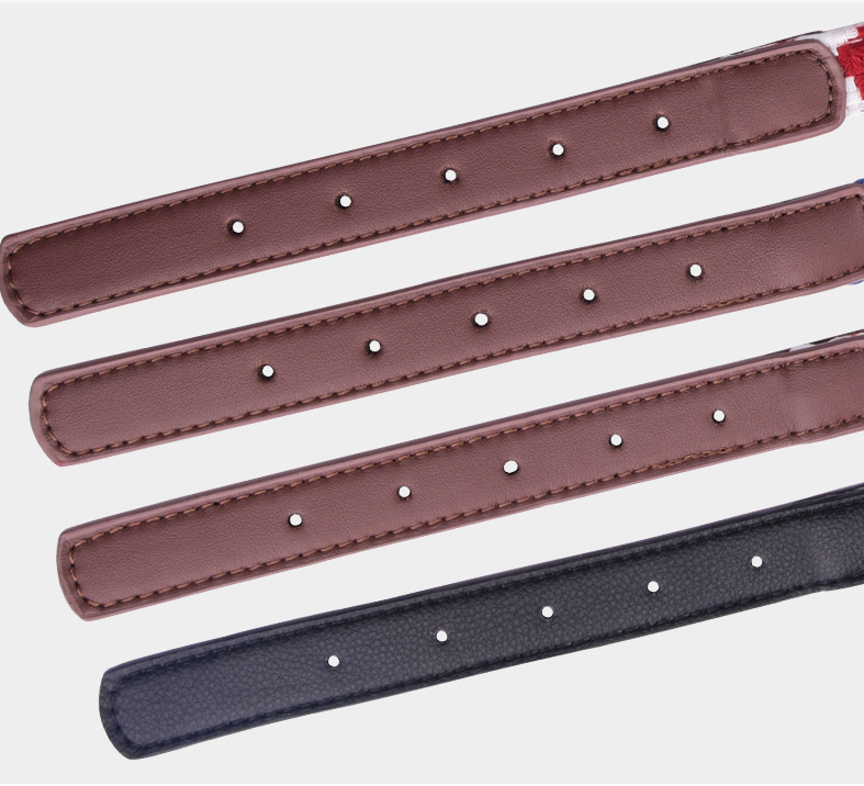 Additional view of Plaid Dog Collar — Soft Woven Linen Comfort Collar