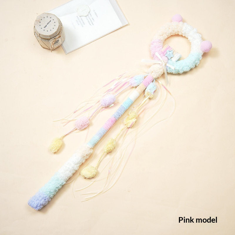 Magic Wand Cat Teaser Toy — Soft Plush Fairy Wand for Playtime