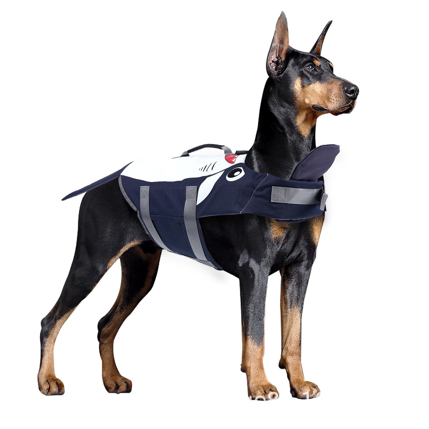 Dog Life Jacket — Shark Swim Vest with Safety Handle