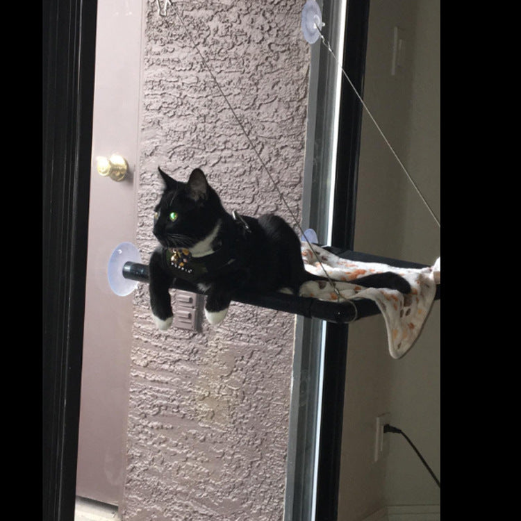 Window Cat Hammock — Suction Cup Sunbathing Perch