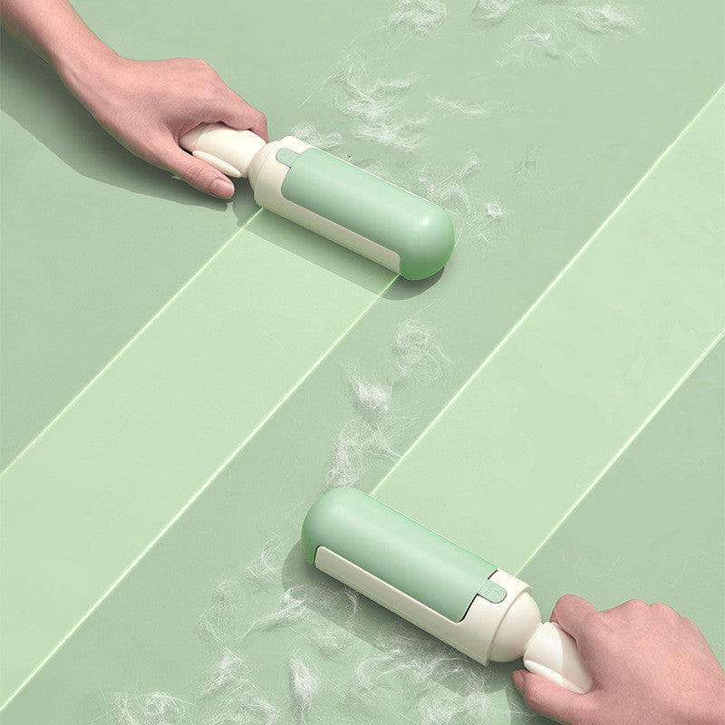 Product view of Reusable Pet Hair Remover Roller with Self-Cleaning Base