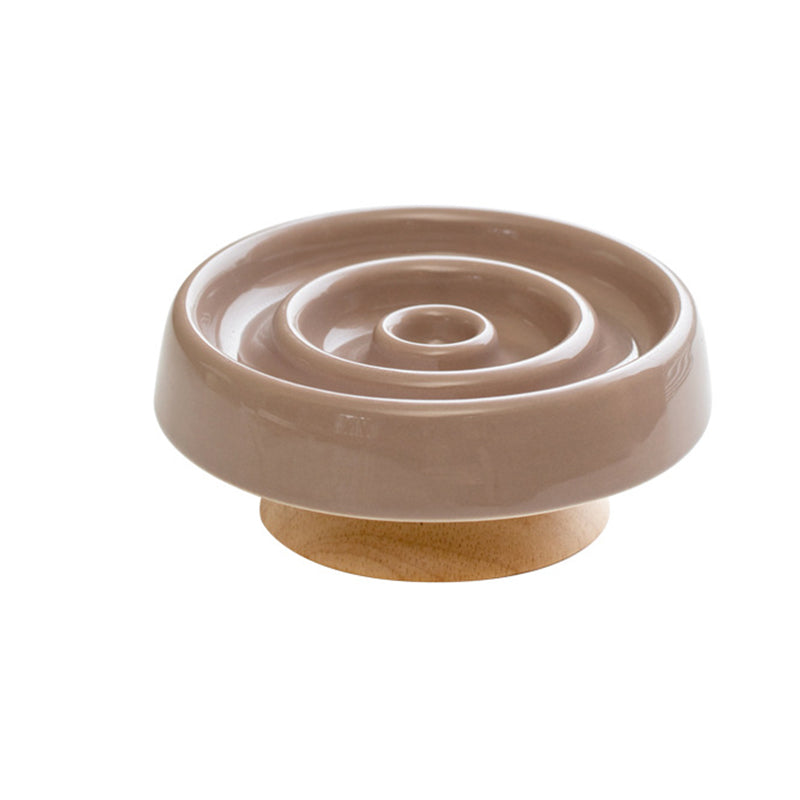Ceramic Slow Feeder Bowl for Dogs & Cats — Anti-Gulp Maze