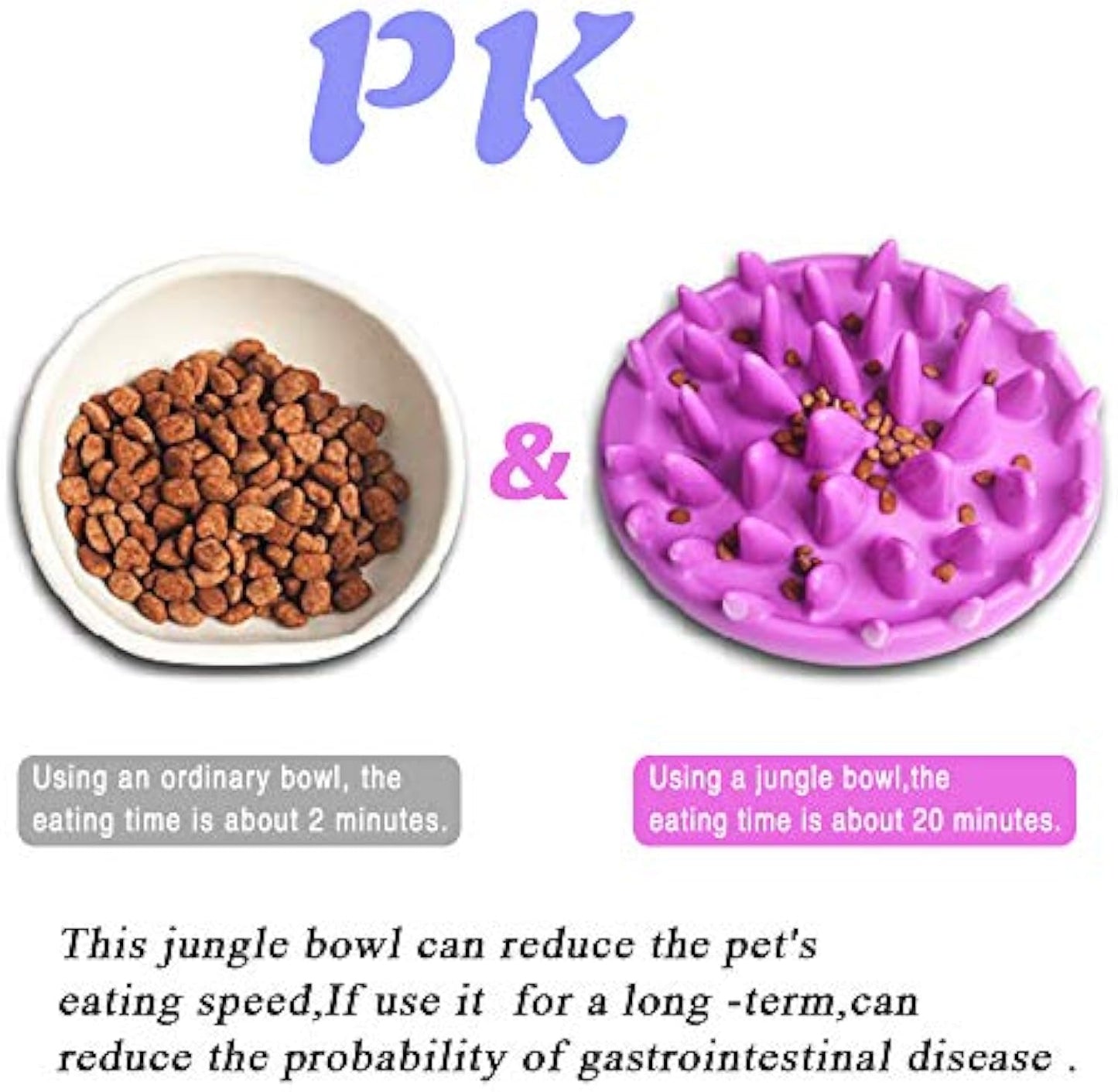 Slow Feeder Bowl for Cats & Dogs — Jungle Puzzle Maze