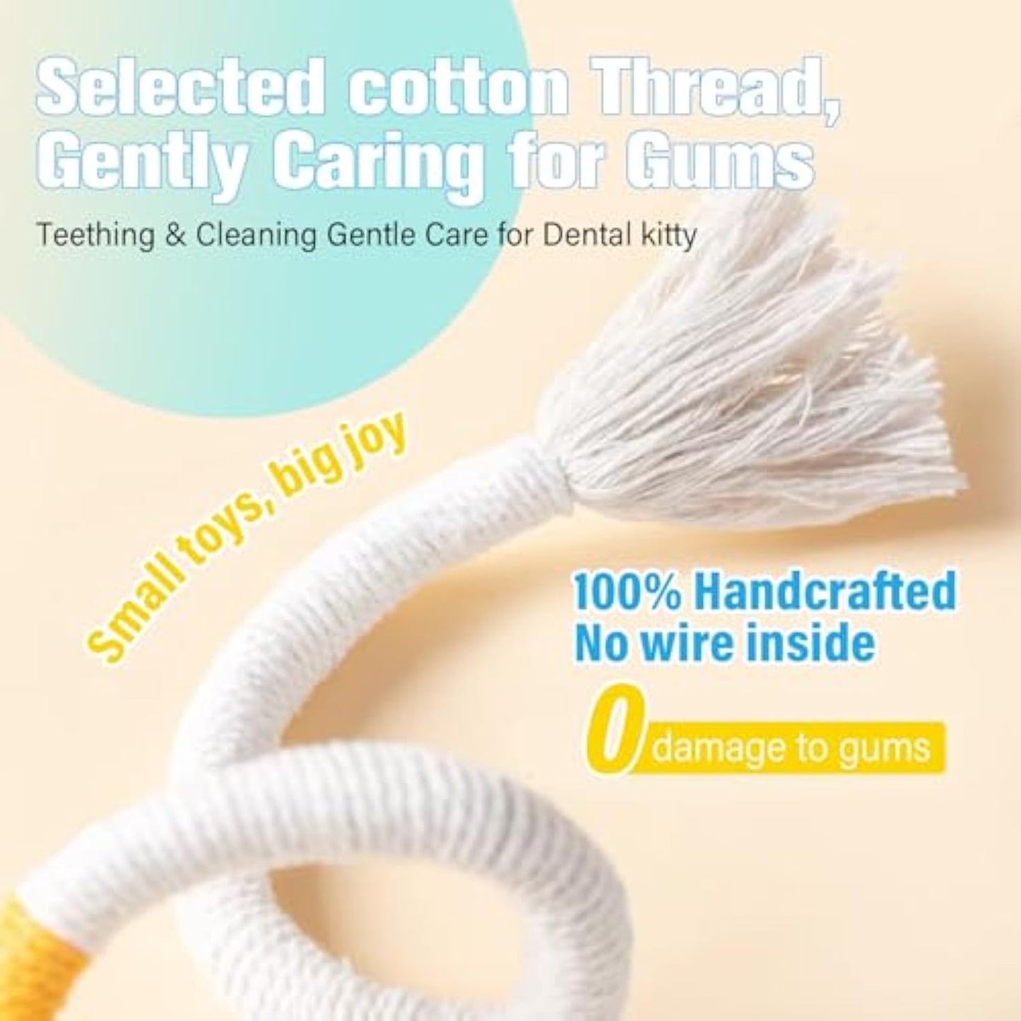 Silvervine Catnip Cat Toys — Wire-Free Dental Chew Set