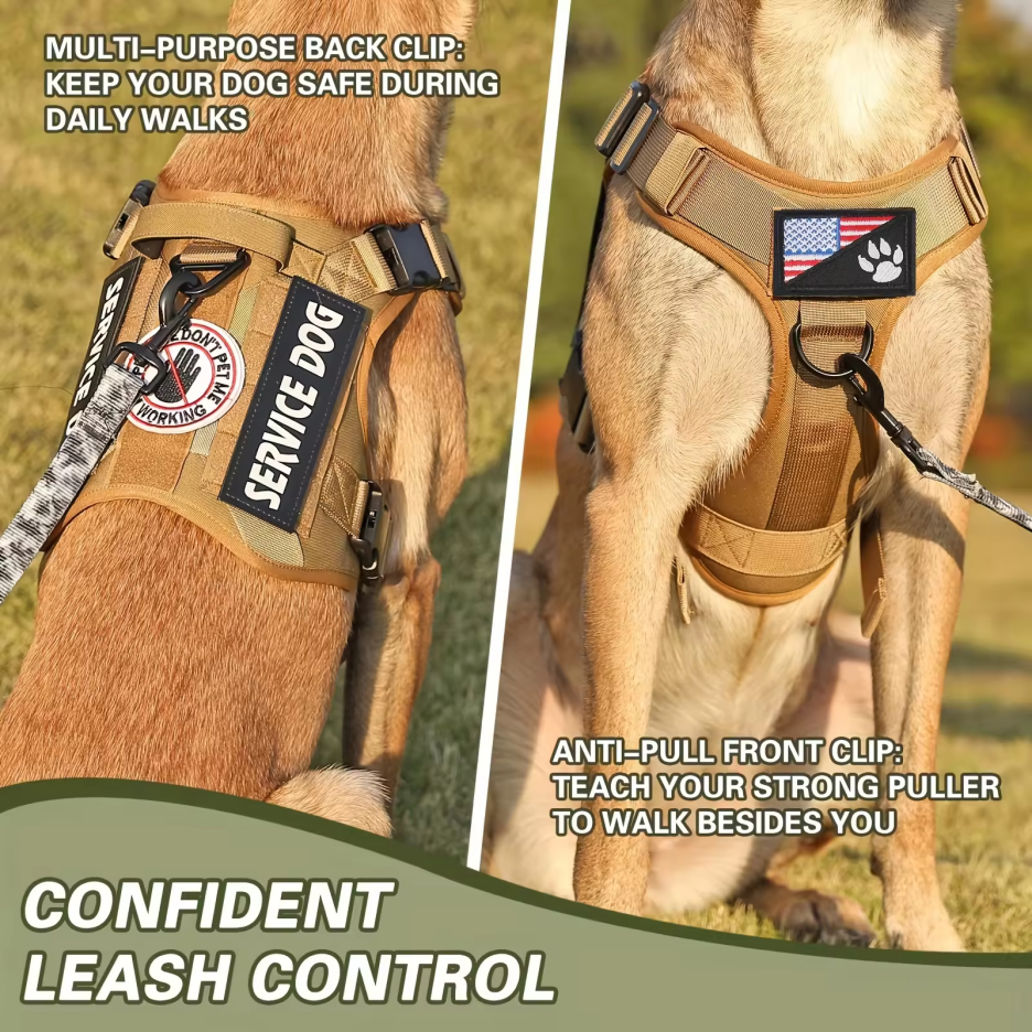 Tactical Dog Harness Vest — Reflective, No-Pull Adventure Gear