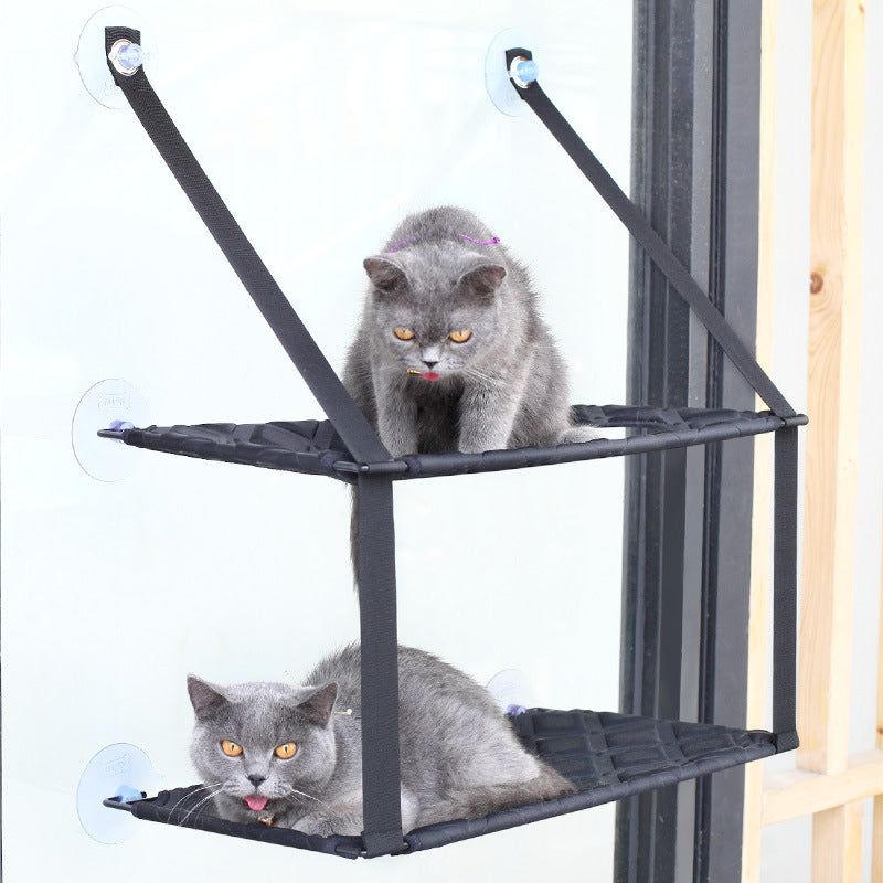 Cat Window Hammock - Suction Cup Perch for Indoor Cats