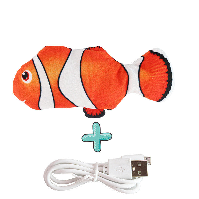 Plush Fish Cat Toy — Interactive Kicker for Bored Cats