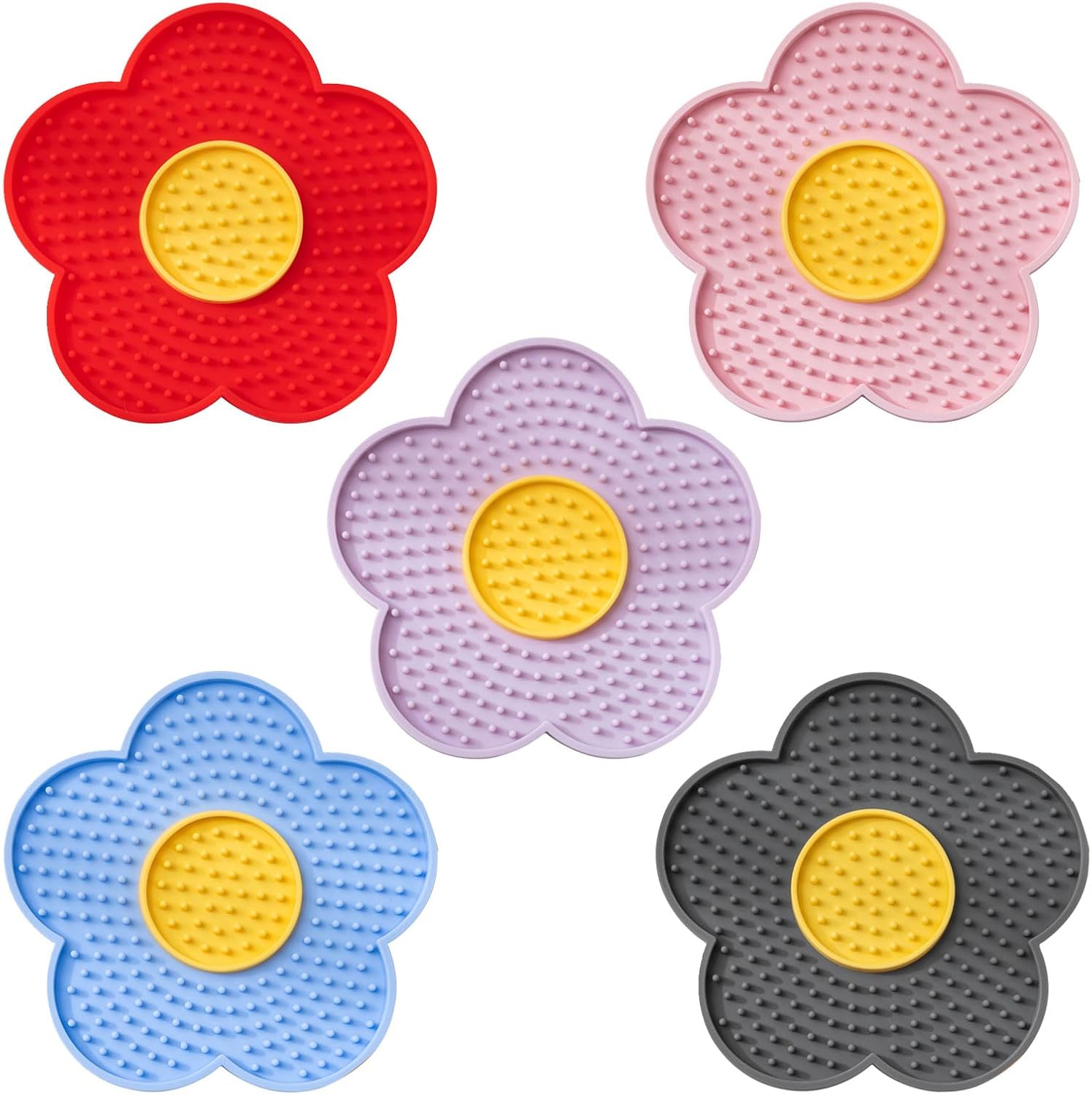 Slow Feeder Licking Mat for Dogs & Cats with Suction Cups
