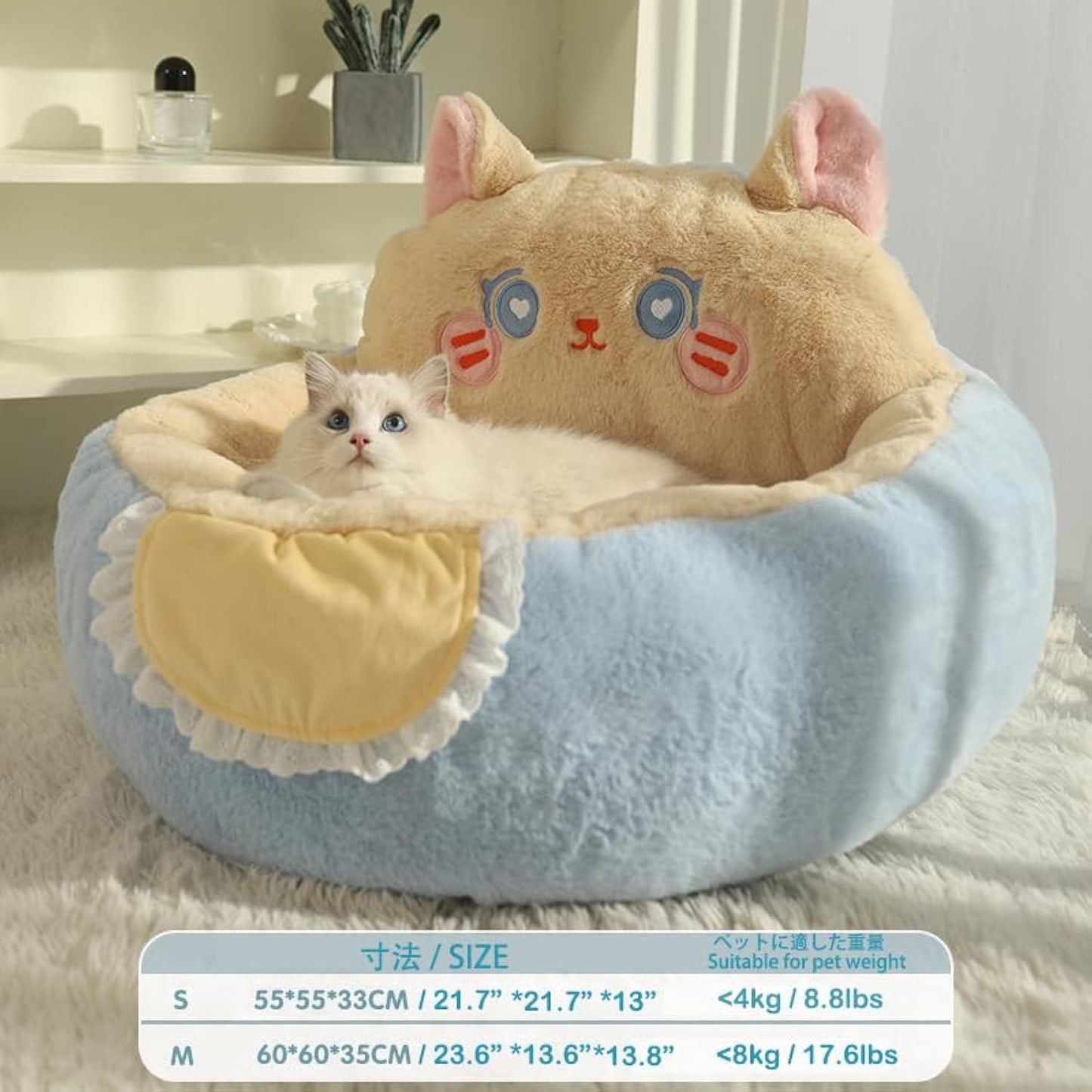Calming Cat Cave Bed — Cozy Plush Tent for Cats & Small Dogs