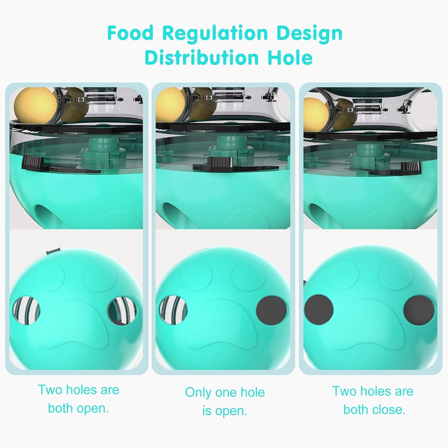 Interactive Cat Treat Dispenser Toy - Tumbler Feeder for IQ Training