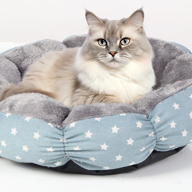 Calming Donut Cat Bed for Indoor Cats & Small Dogs