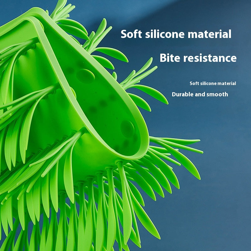 Silicone Lick Mat for Dogs & Cats — Slow Feeder Grass Design