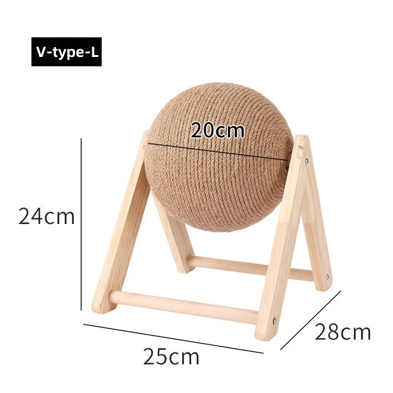 Size guide of Sisal Spin Cat Scratcher Ball
