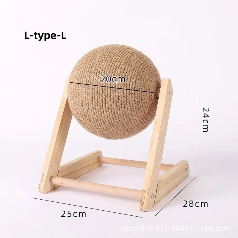 Size guide of Sisal Spin Cat Scratcher Ball