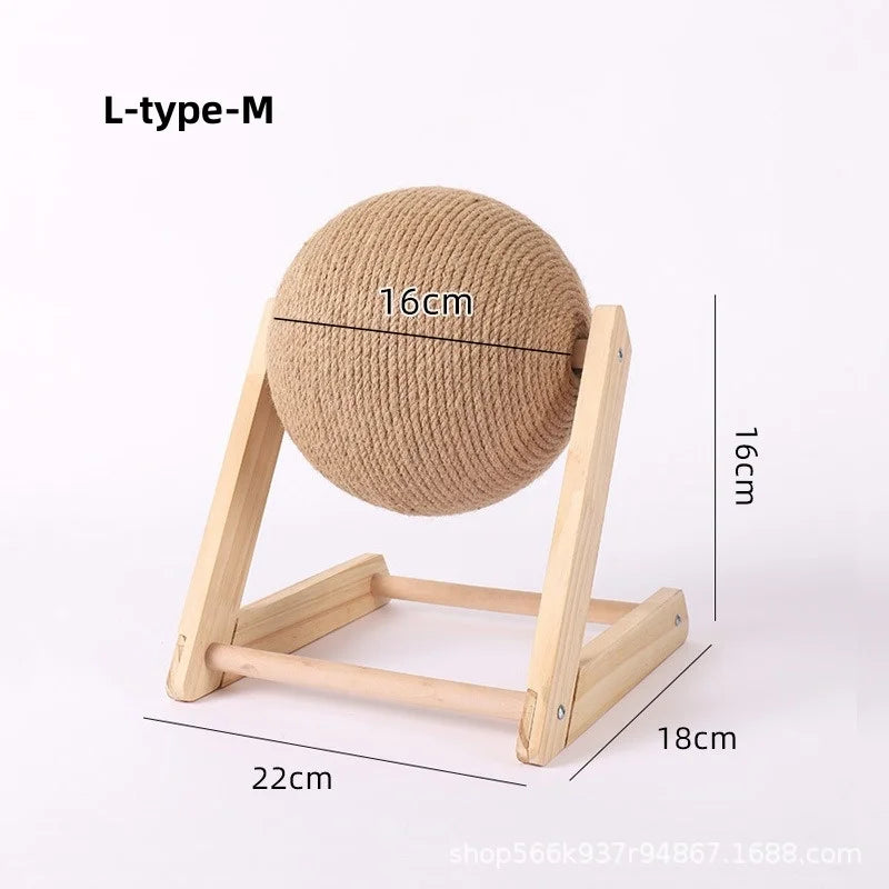 Size guide of Sisal Spin Cat Scratcher Ball