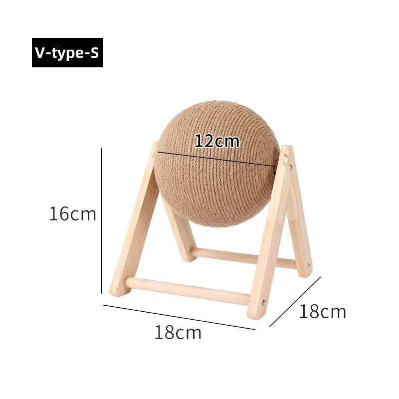 Size guide of Sisal Spin Cat Scratcher Ball
