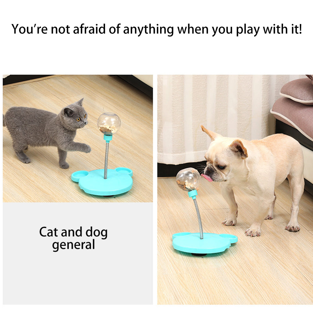 Wobble Treat Tumbler: Slow Feeder Toy for Cats & Dogs