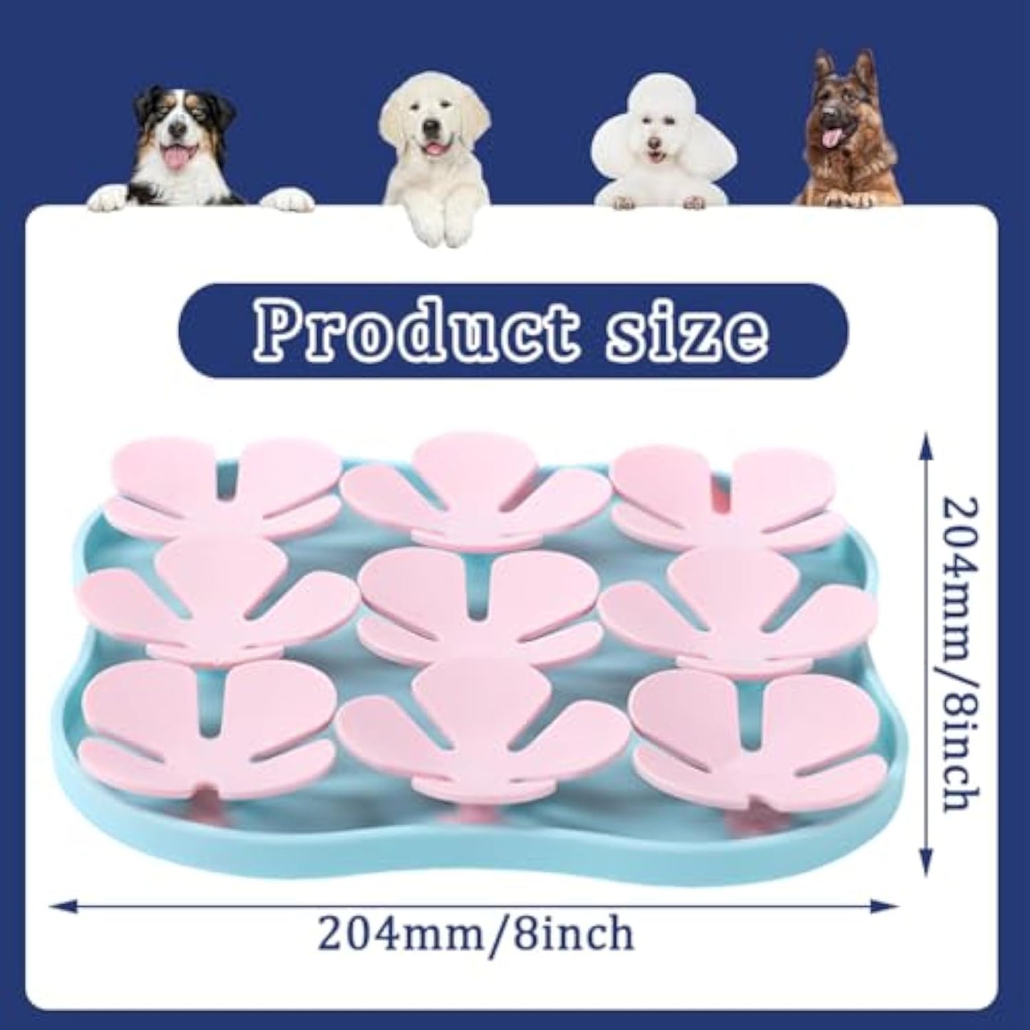Slow Feeder Lick Mat for Dogs — Calming Silicone Pad
