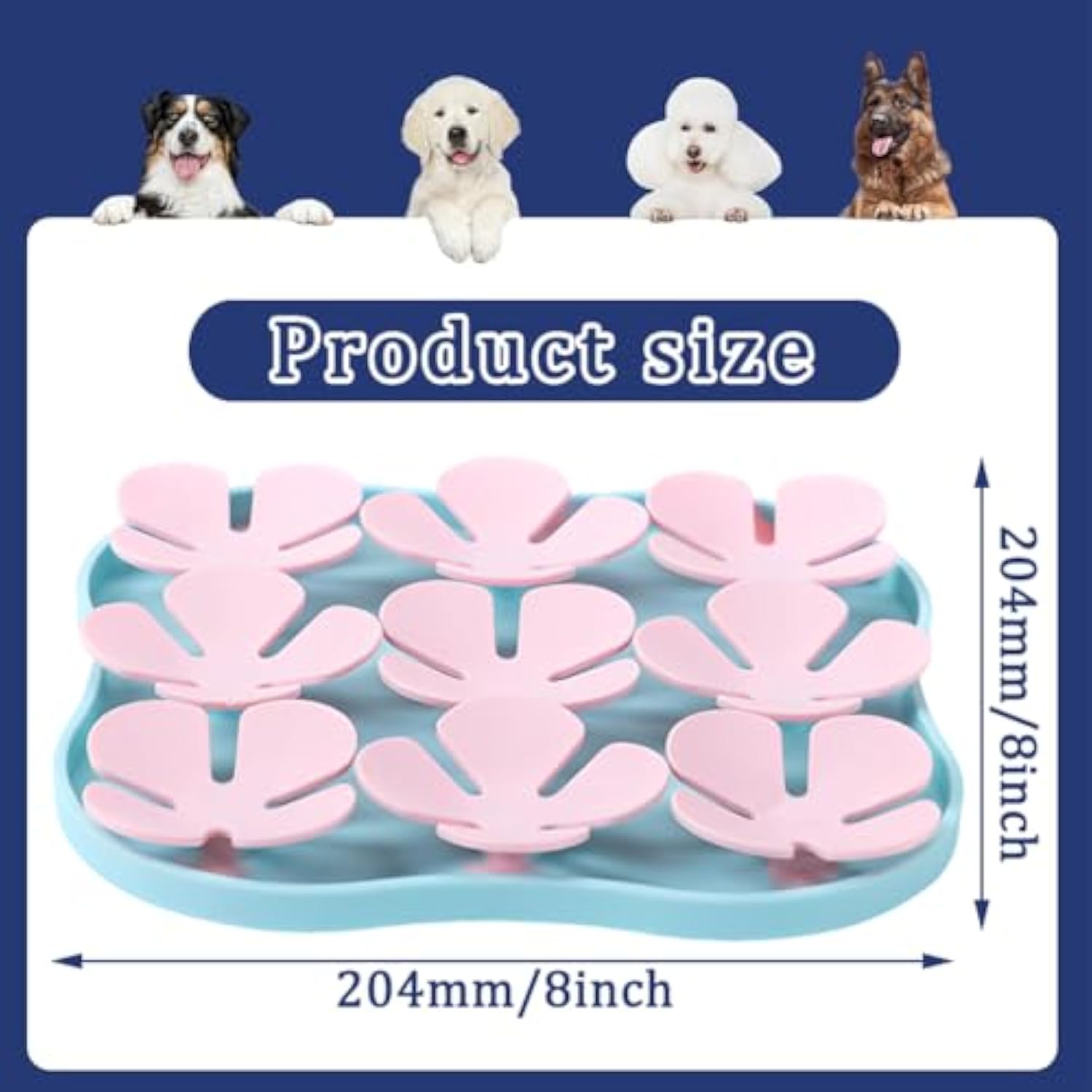 Slow Feeder Lick Mat for Dogs — Calming Silicone Pad