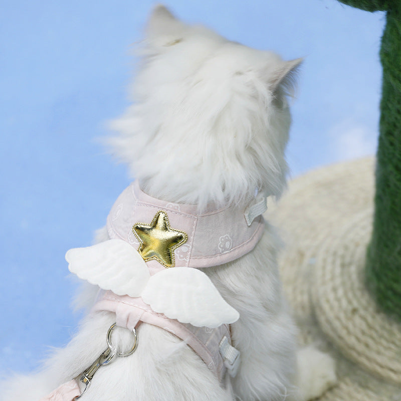 Angel Wings Cat Harness and Leash Set — Escape-Proof
