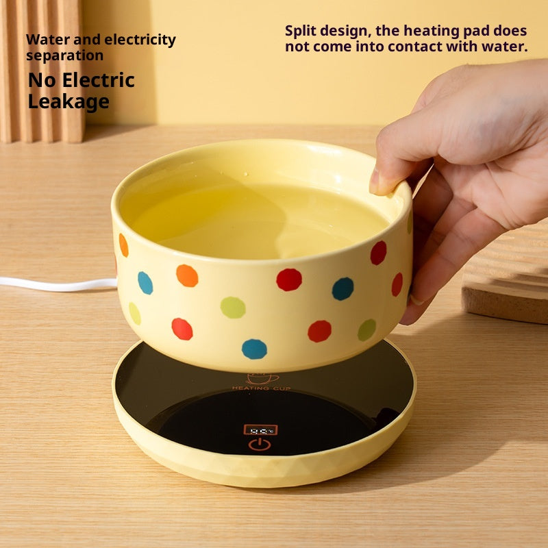 Heated Cat Water Bowl — Ceramic Constant-Temp Drinking Dish