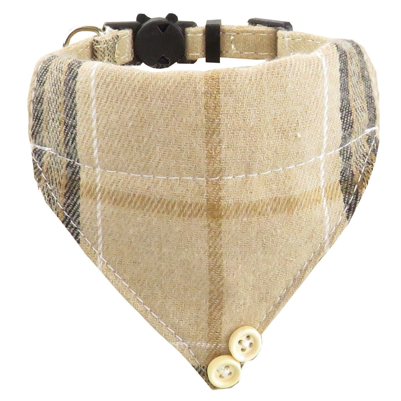 Breakaway Cat Collar with Bow Tie & Plaid Bandana