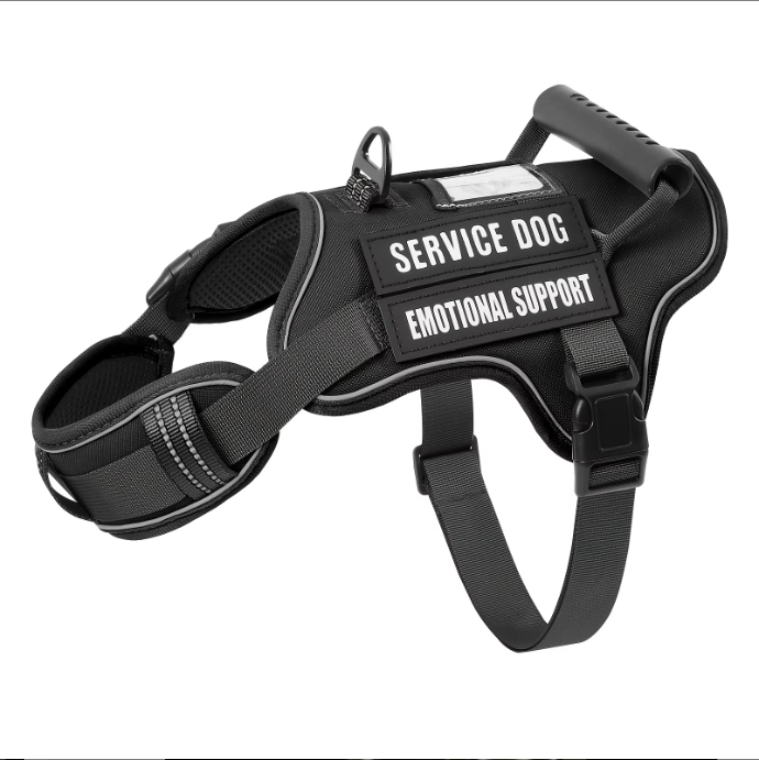Tactical No-Pull Dog Harness with Control Handle & Reflective Trim