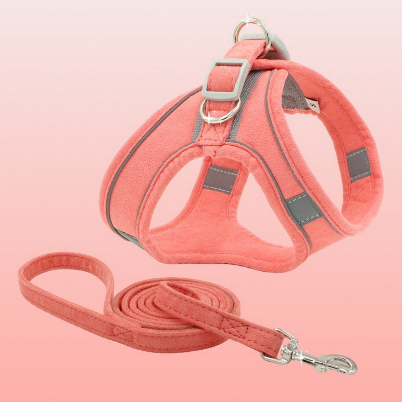 Cat Harness and Leash Set — Escape-Proof Velvet Vest