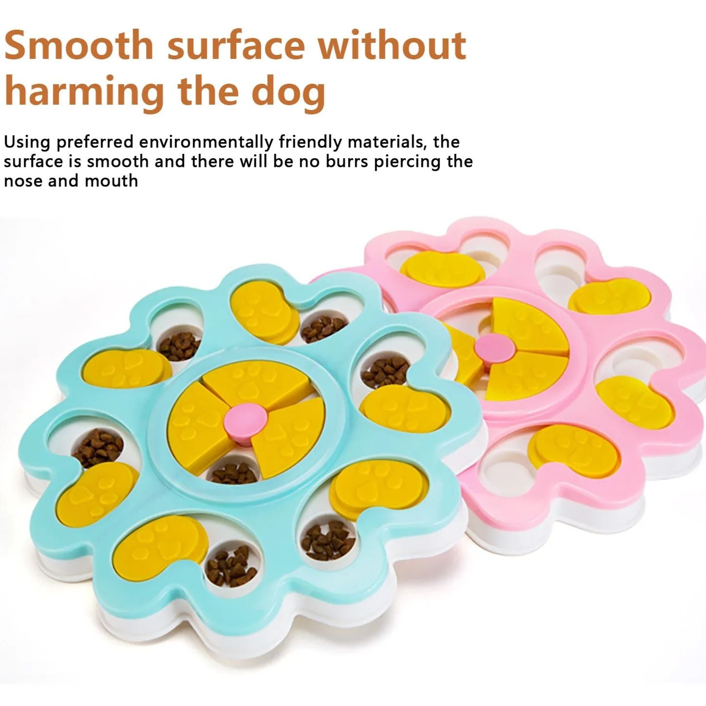 Slow Feeder Dog Bowl - Flower Maze Puzzle Feeder