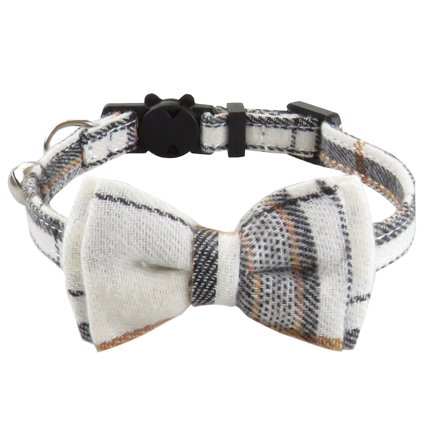 Breakaway Cat Collar with Bow Tie & Plaid Bandana