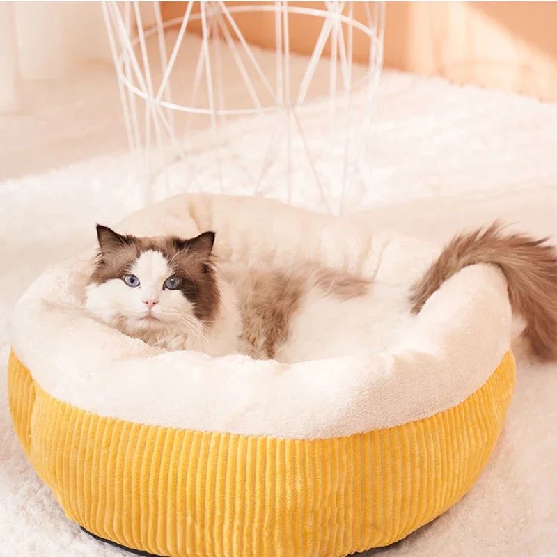 Calming Cat Bed — Cozy Round Donut Nest for Cats & Puppies