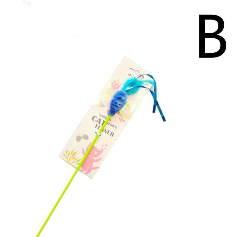 Interactive Cat Wand Toy with Animal-Shape Teaser