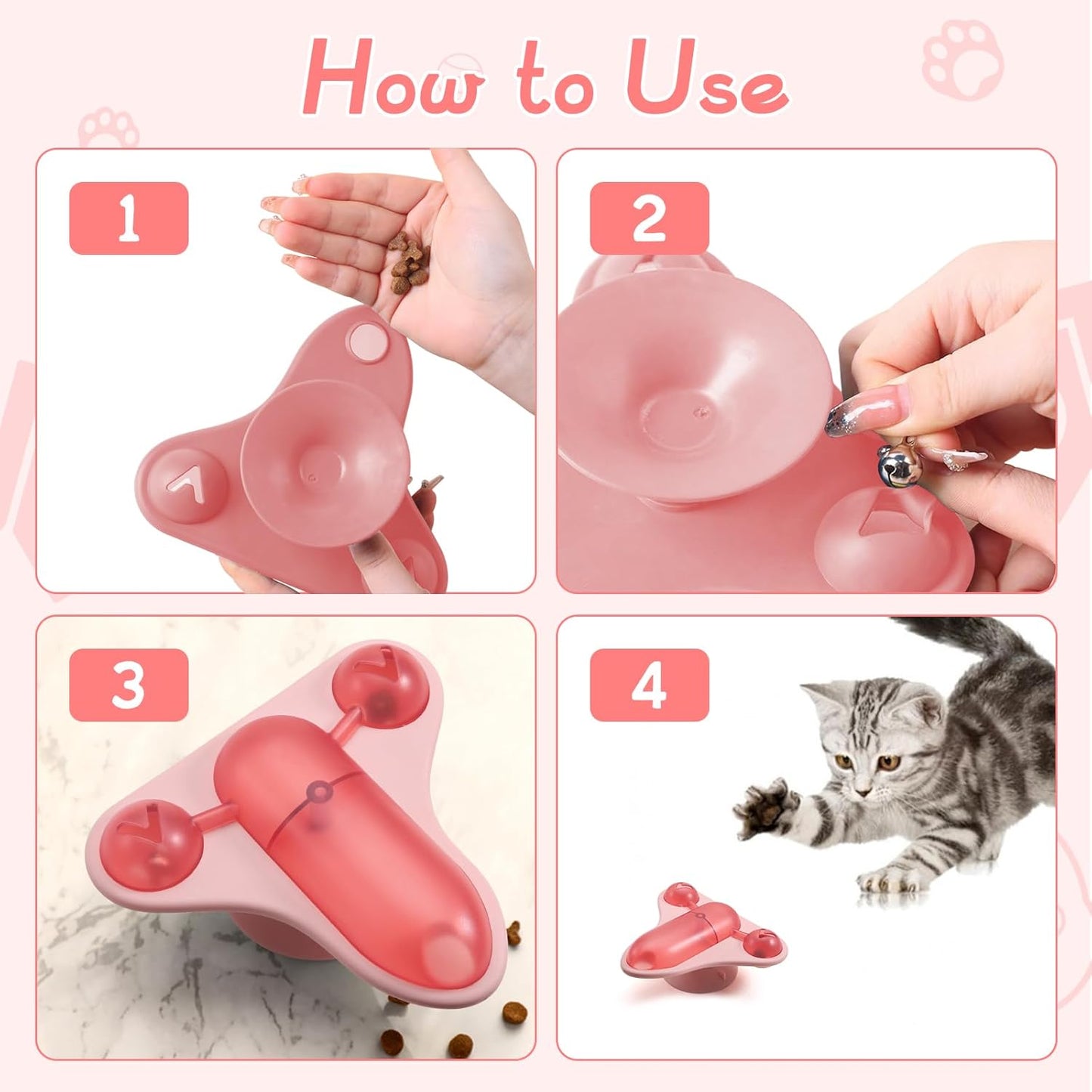 Interactive Cat Puzzle Toy & Slow Feeder for Bored Indoor Pets