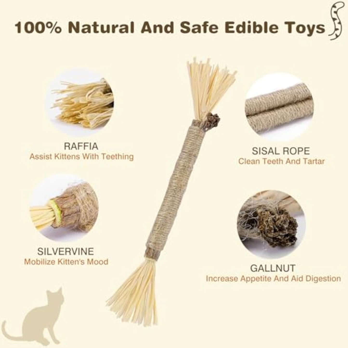 Silvervine Sticks for Cats — 3-Pack Natural Dental Chew