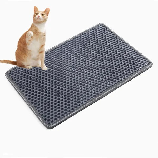 Cat Litter Mat - Honeycomb Litter Trapping Mat for Litter Box