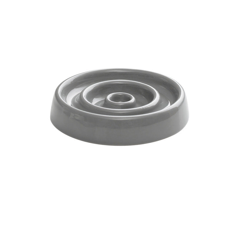 Ceramic Slow Feeder Bowl for Dogs & Cats — Anti-Gulp Maze