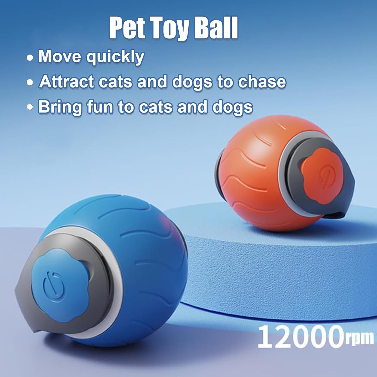 Speedy Tail Interactive Cat Ball Toy for Indoor Cats