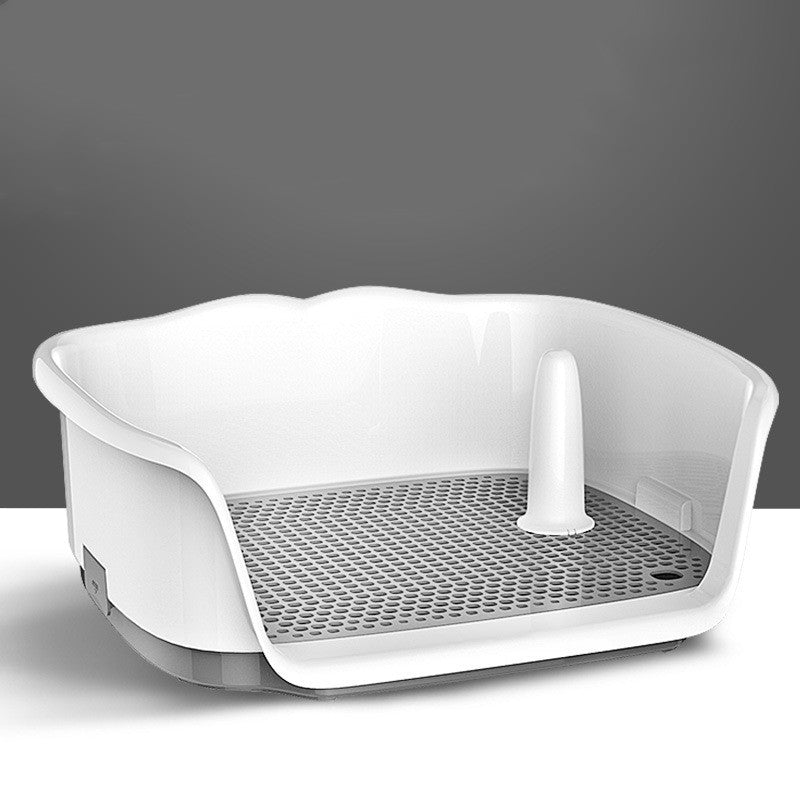 Dog Potty Tray with Grate - Mess-Free Indoor Toilet for Small Dogs
