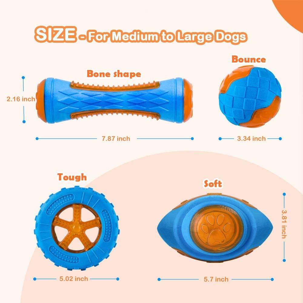 Floating Dog Pool Toys - Squeaky Fetch Set for Water Play - photo 5